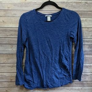 ☀️H&M Maternity Long Sleeve Blue Lightweight Shirt